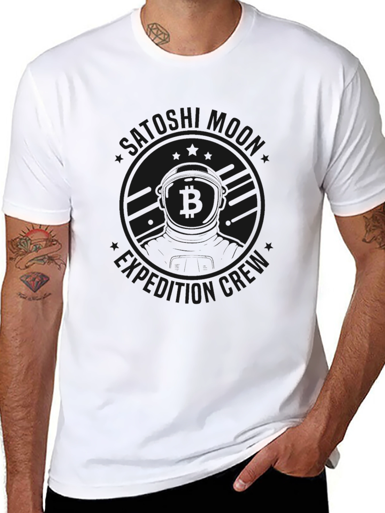 Crystal Moon Expedition Crew Black T-Shirt