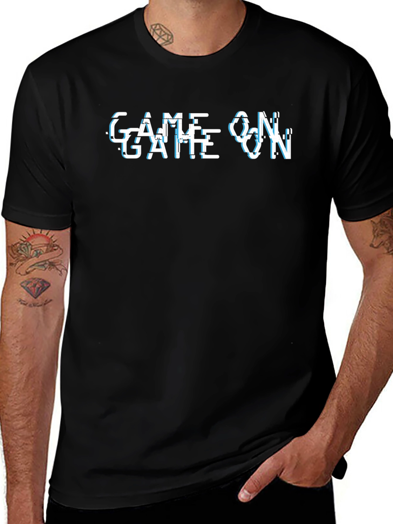 Game On T-Shirt - Glitch Design