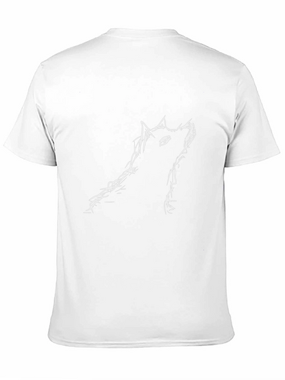 Wolf Sketch Black T-Shirt