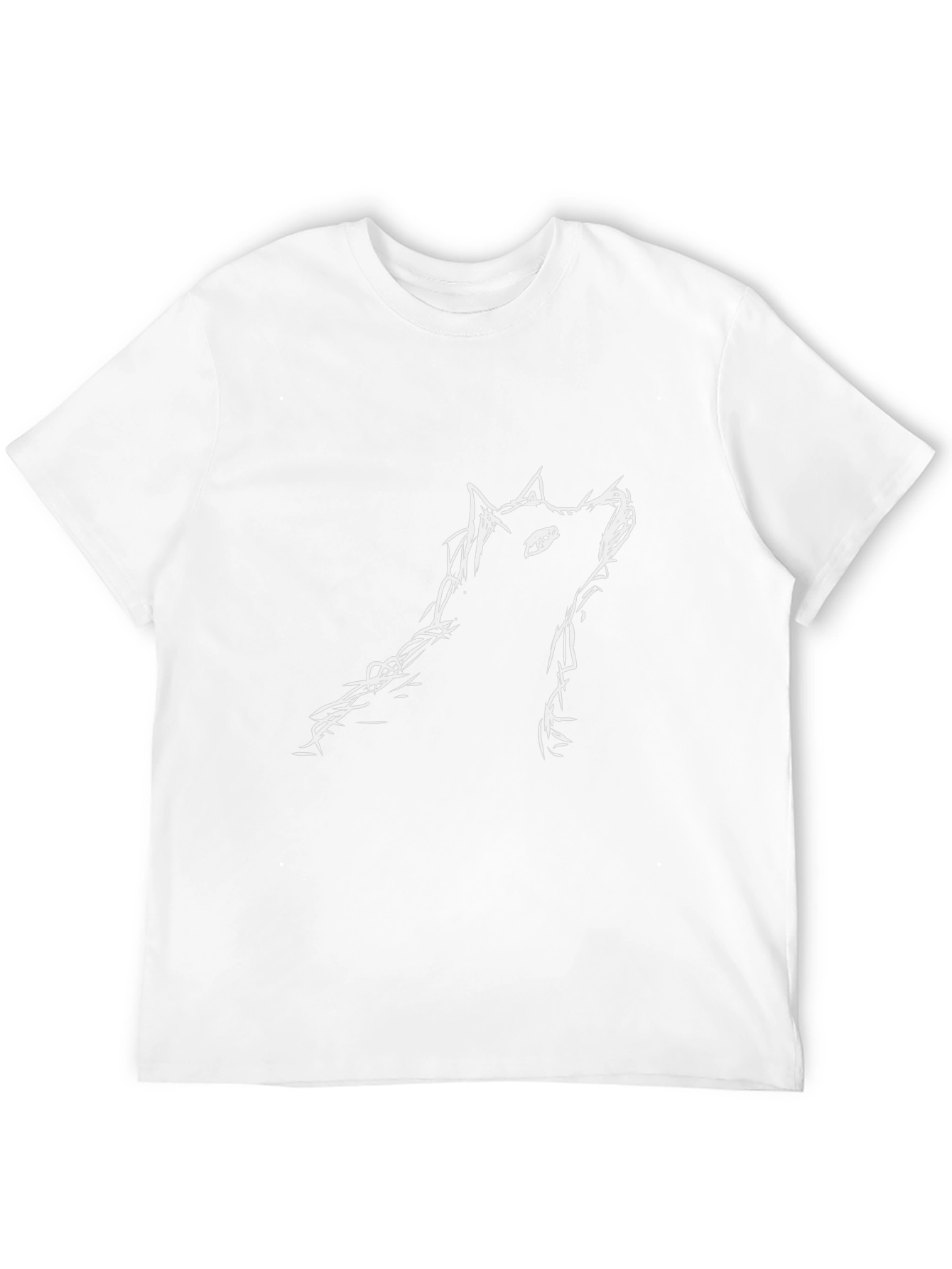 Wolf Sketch Black T-Shirt