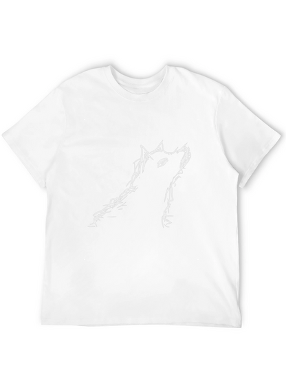 Wolf Sketch Black T-Shirt