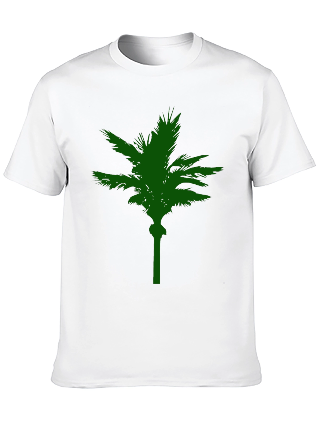 Green Palm Tree Graphic T-Shirt - Casual Comfort