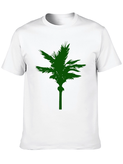 Green Palm Tree Graphic T-Shirt - Casual Comfort