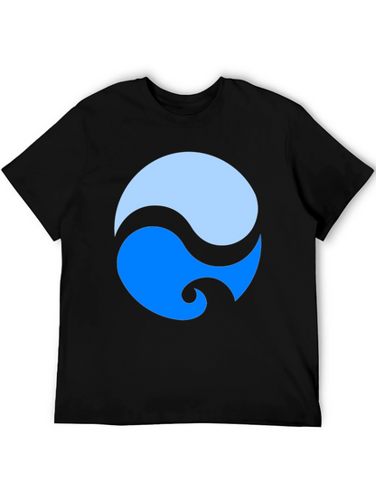 Yin Yang Style Graphic Tee - Modern Design
