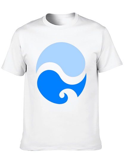 Yin Yang Style Graphic Tee - Modern Design