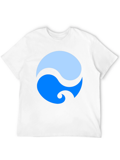 Yin Yang Style Graphic Tee - Modern Design