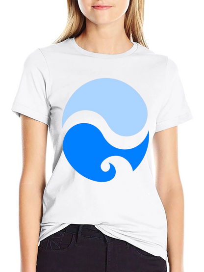 Yin Yang Style Graphic Tee - Modern Design