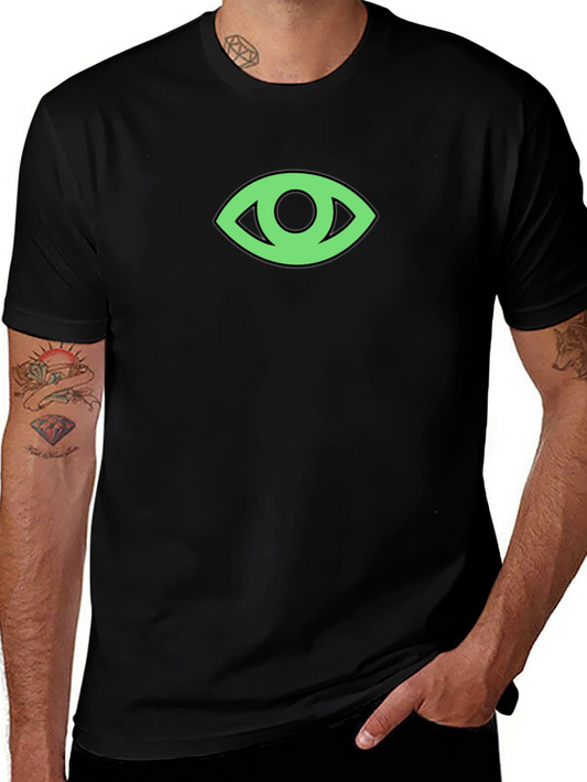 Eye Graphic Black T-Shirt - Modern Minimalist Tee