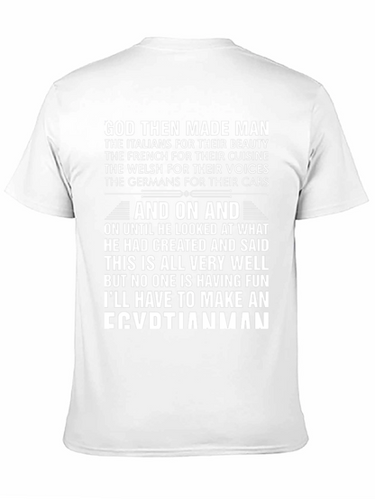 Egyptian Man T-Shirt: God Made Man