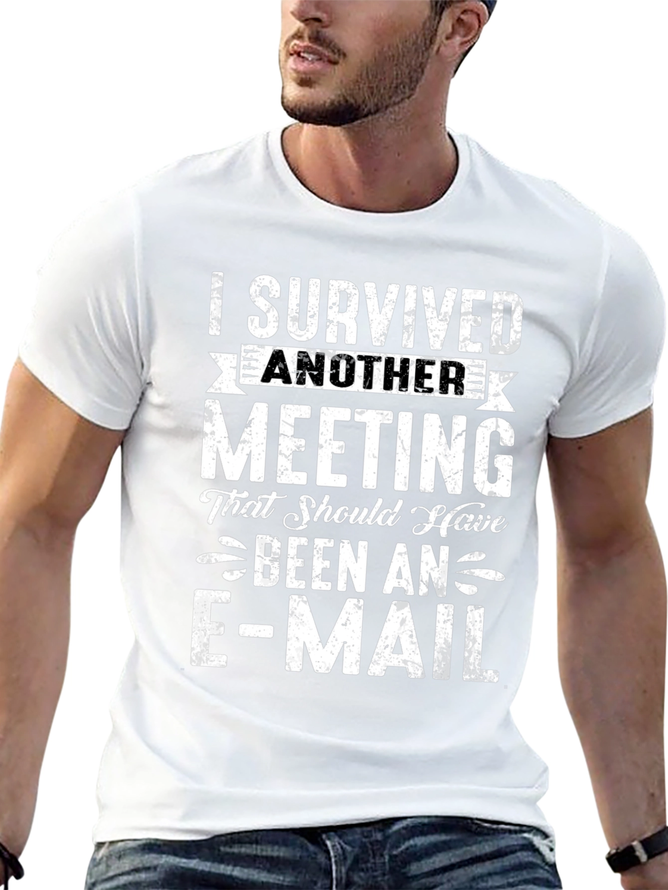 I Survived Another Meeting T-Shirt Funny Slogan