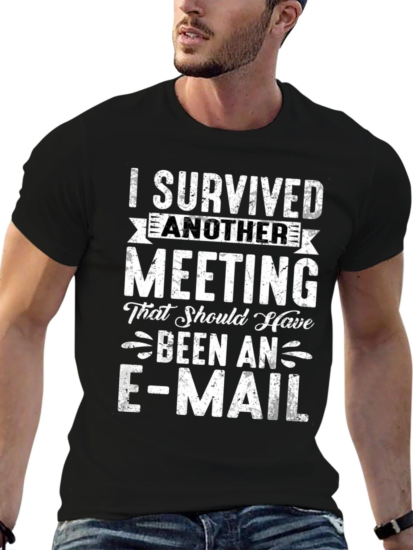 I Survived Another Meeting T-Shirt Funny Slogan