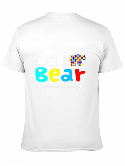 Aunt Bear Autism Awareness T-Shirt