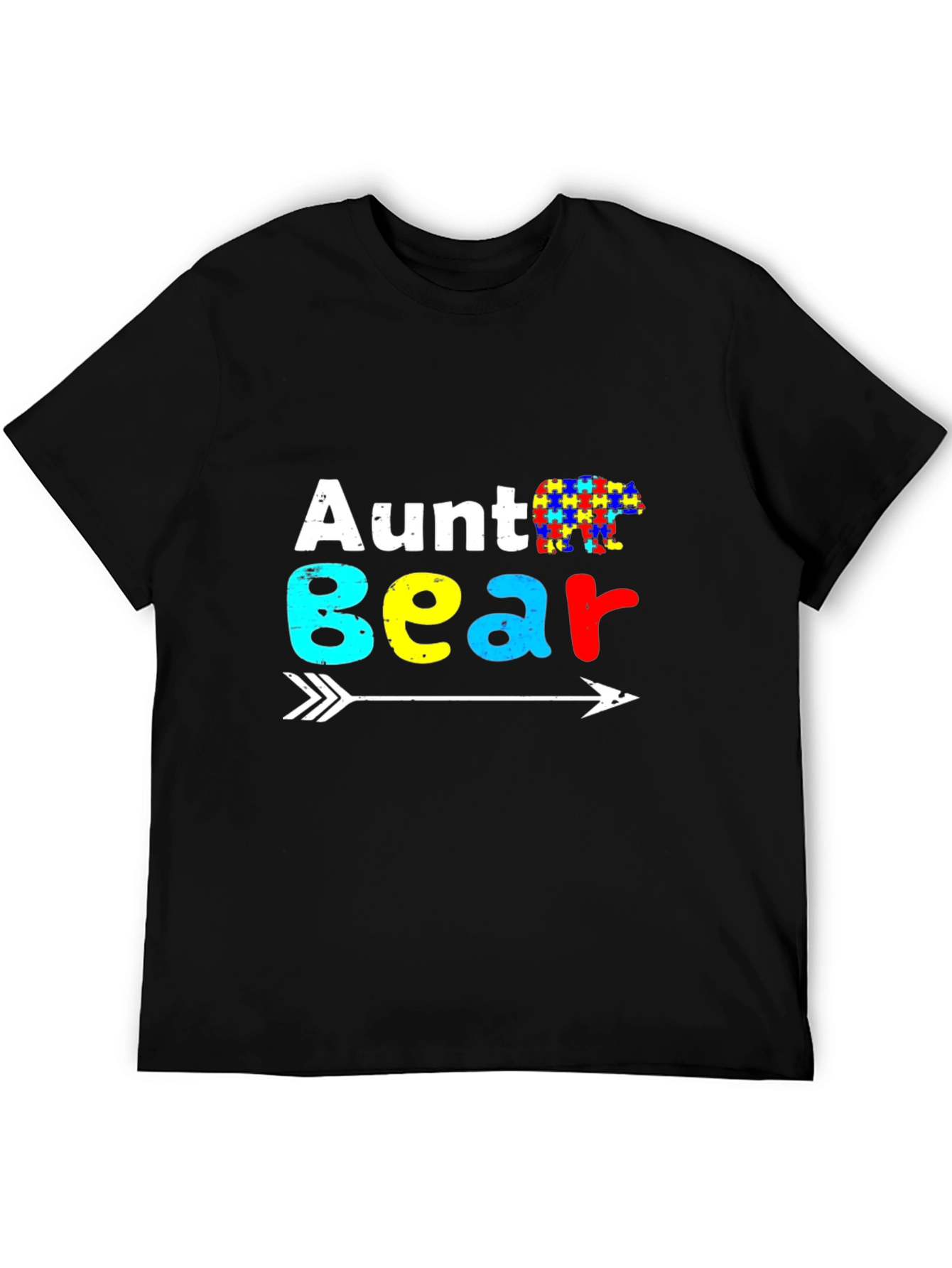 Aunt Bear Autism Awareness T-Shirt