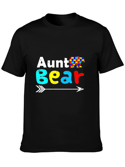 Aunt Bear Autism Awareness T-Shirt