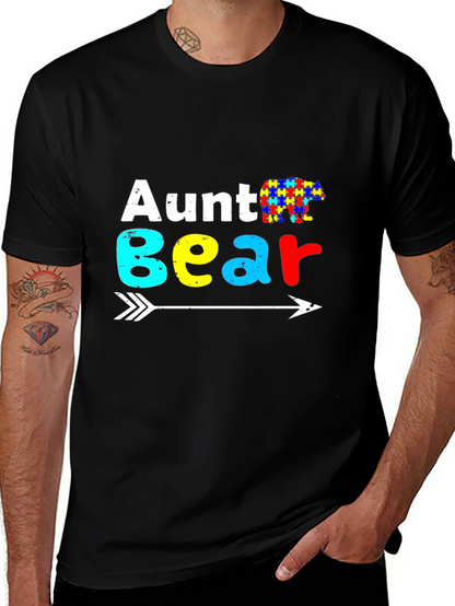 Aunt Bear Autism Awareness T-Shirt