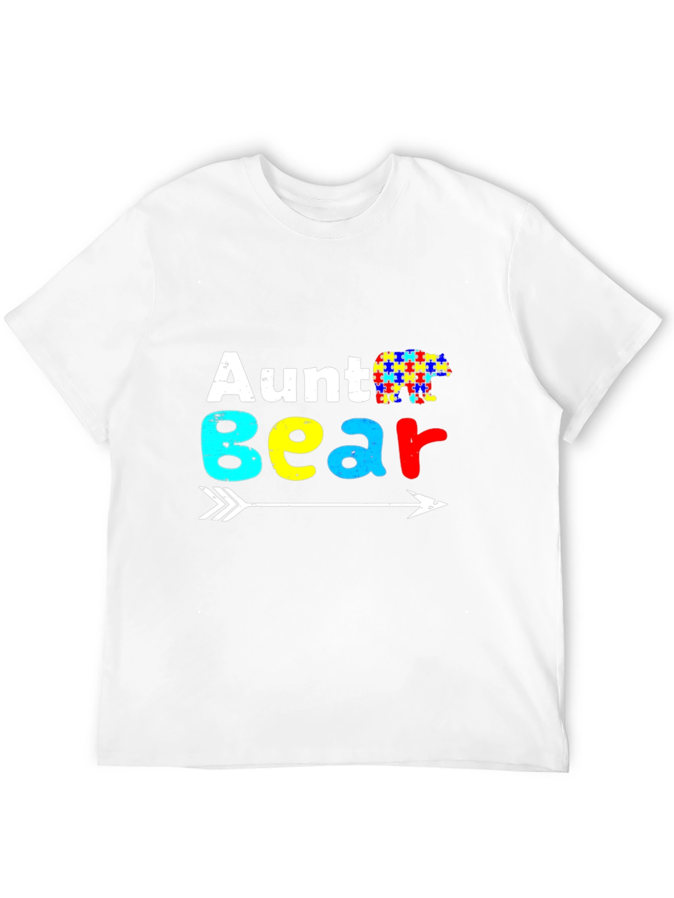 Aunt Bear Autism Awareness T-Shirt