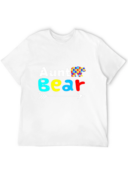 Aunt Bear Autism Awareness T-Shirt