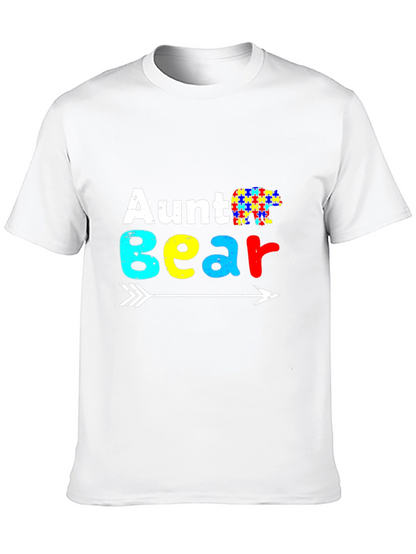 Aunt Bear Autism Awareness T-Shirt