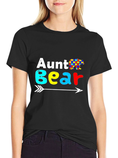 Aunt Bear Autism Awareness T-Shirt