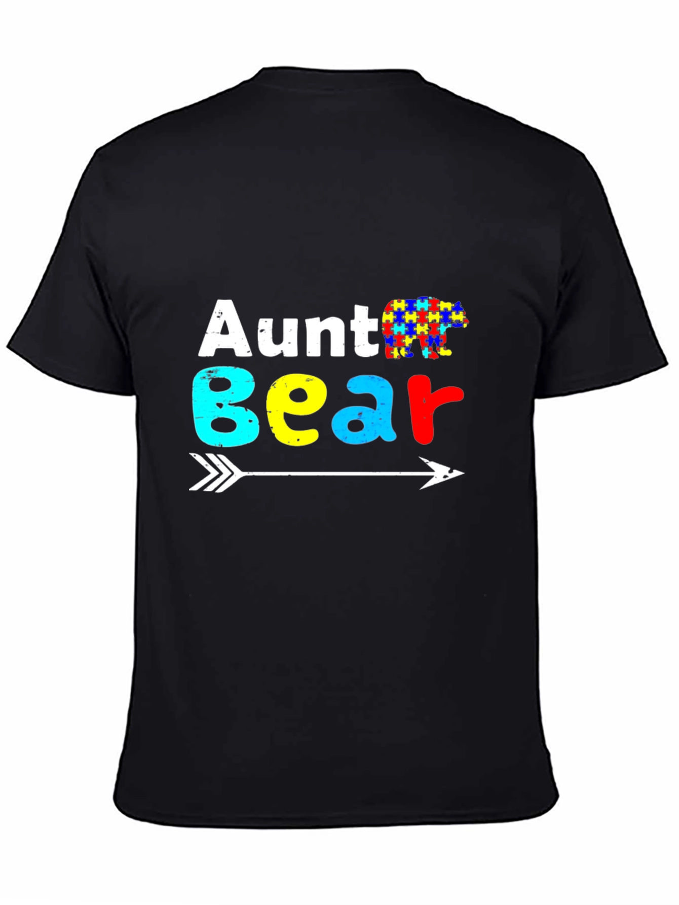 Aunt Bear Autism Awareness T-Shirt