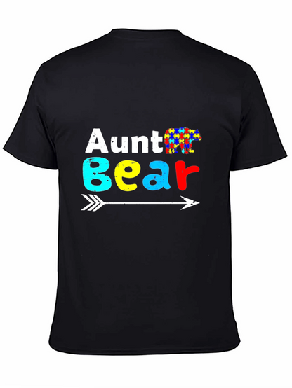 Aunt Bear Autism Awareness T-Shirt