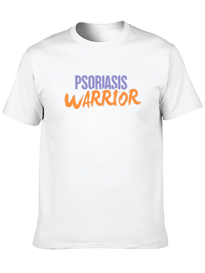 Psoriasis Warrior Black Graphic T-Shirt