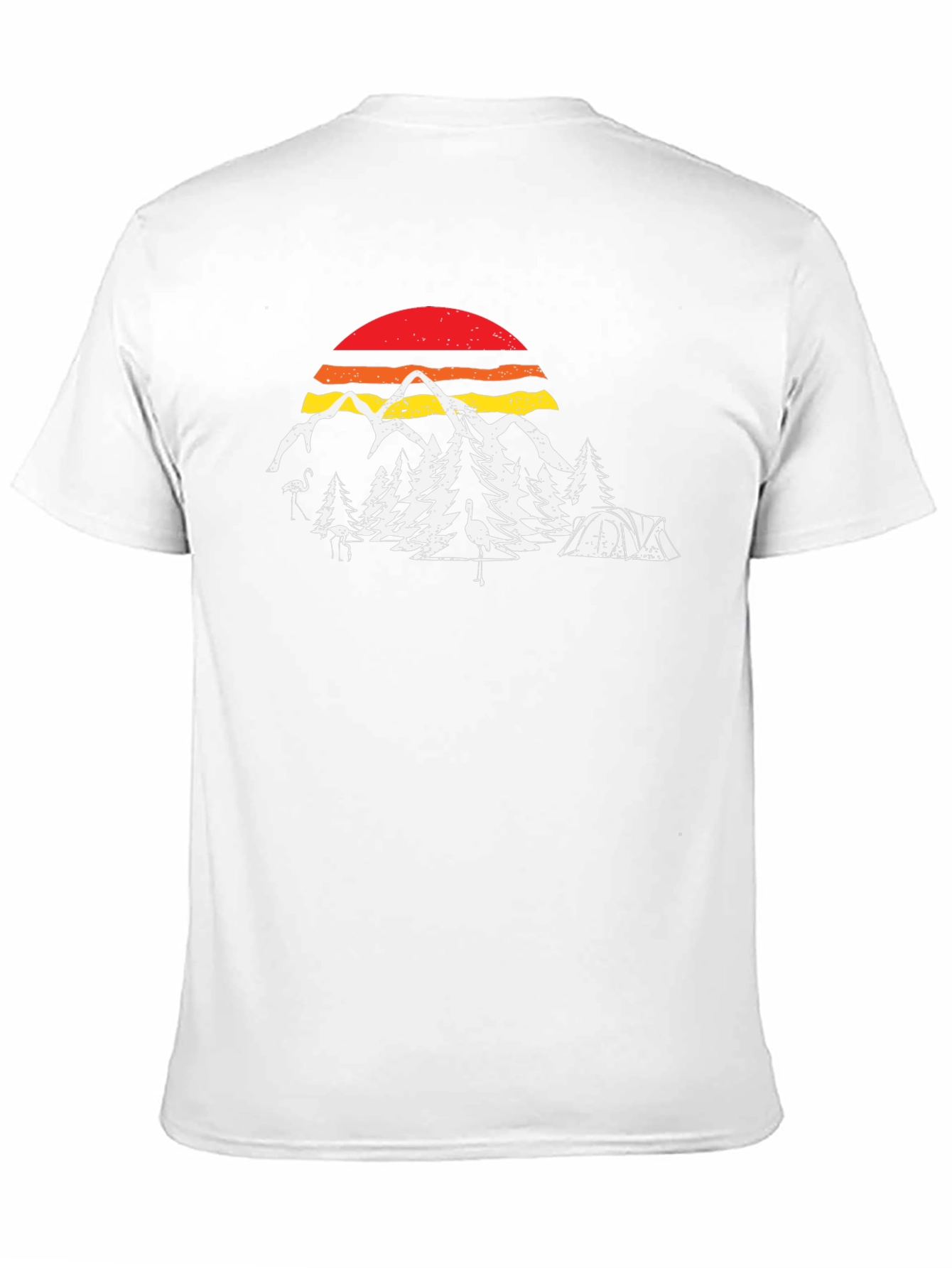 Retro Camping Scene Graphic Tee