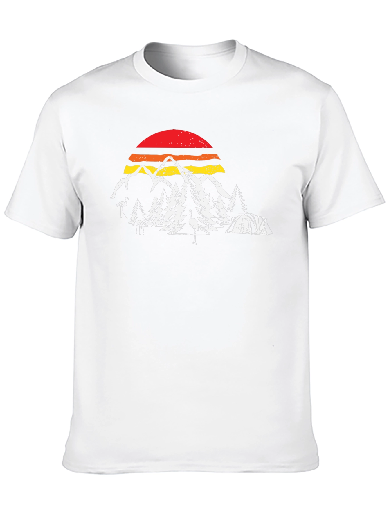 Retro Camping Scene Graphic Tee