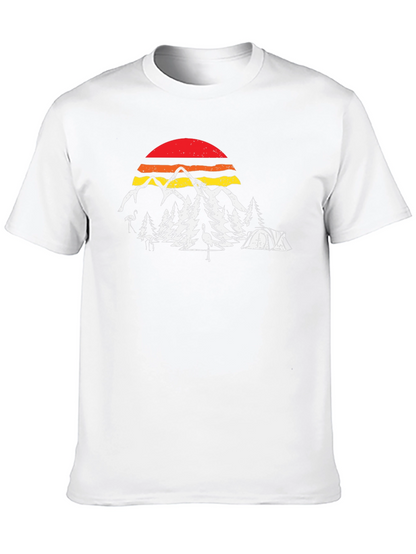 Retro Camping Scene Graphic Tee
