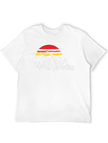 Retro Camping Scene Graphic Tee
