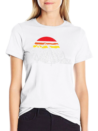 Retro Camping Scene Graphic Tee