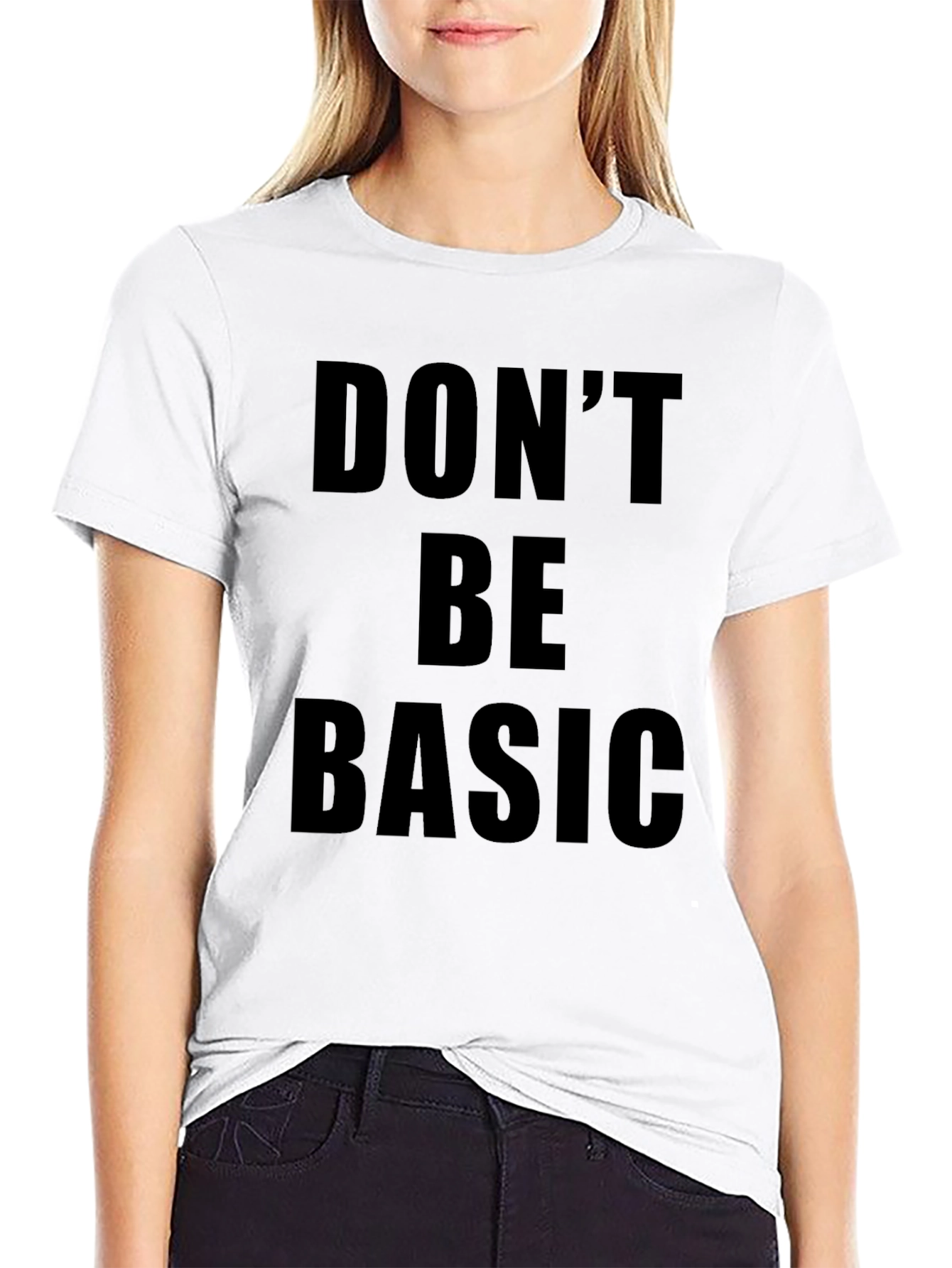 Dont Be Basic Graphic Tee - Black