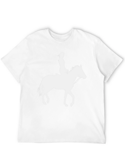 Horse Rider Graphic Tee - Black