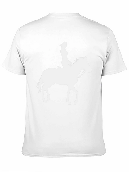Horse Rider Graphic Tee - Black