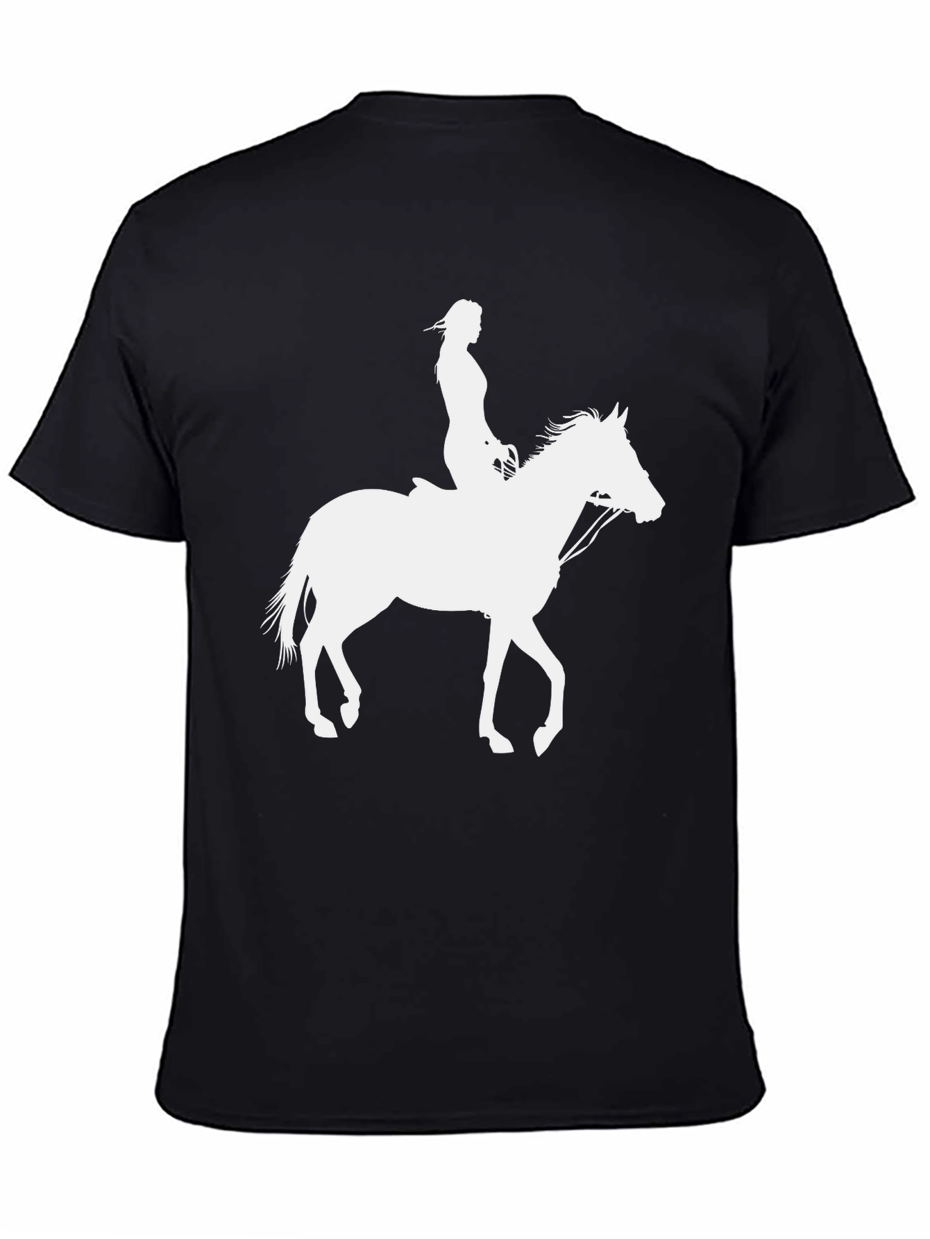 Horse Rider Graphic Tee - Black