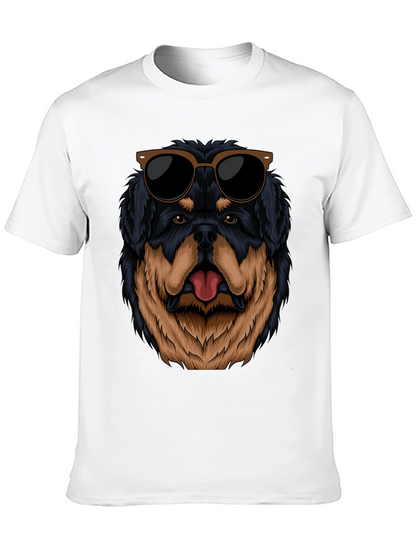 Cool Rottweiler Dog Graphic Black T-Shirt