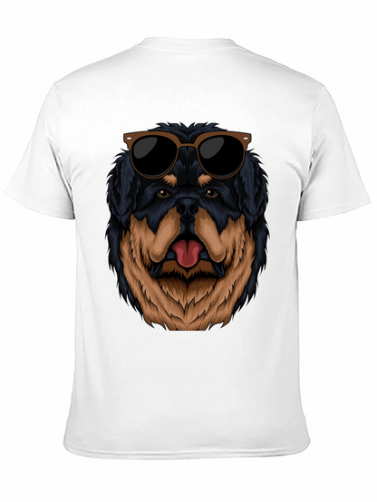 Cool Rottweiler Dog Graphic Black T-Shirt