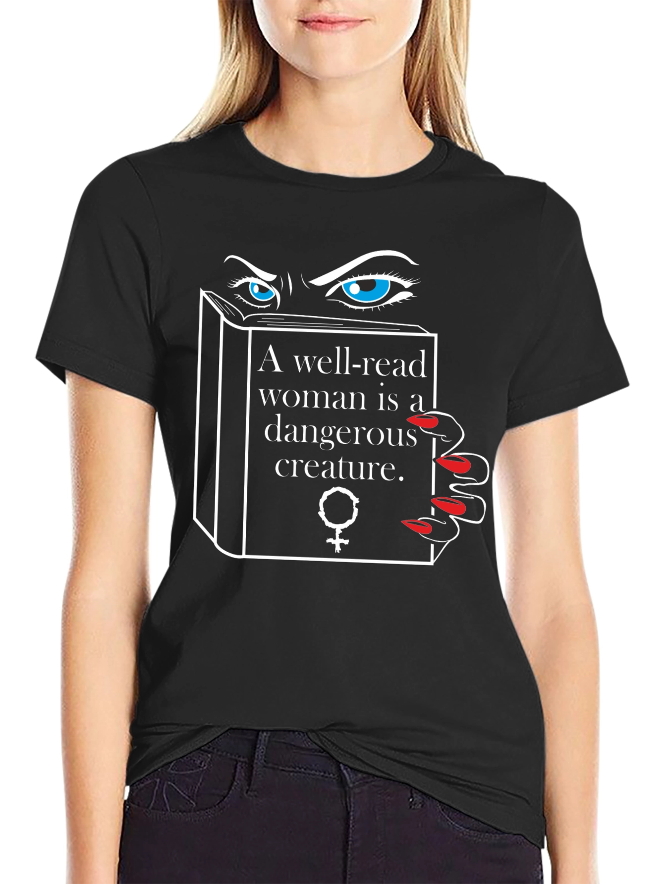 Well-Read Woman Tee: Dangerous Creature Graphic T-Shirt