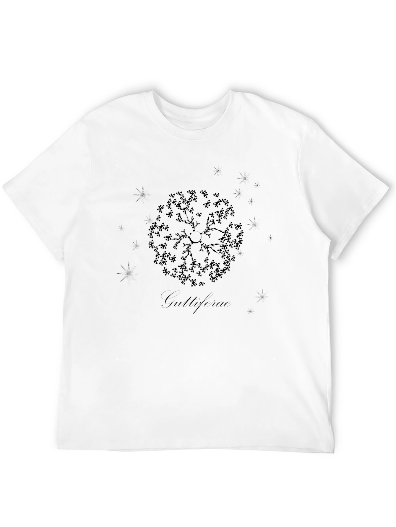 Guttiferae Graphic Print Black T-Shirt