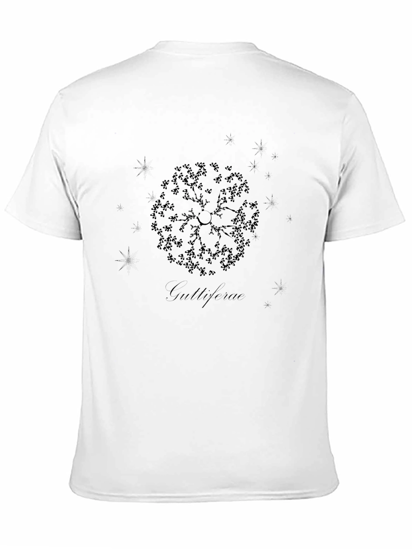 Guttiferae Graphic Print Black T-Shirt