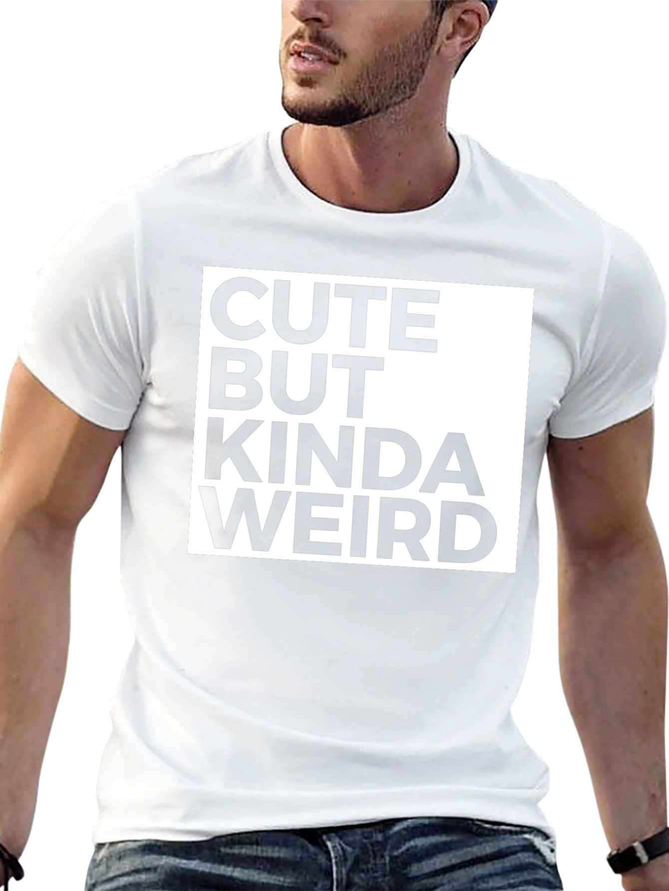 Cute But Kinda Weird Graphic Tee - Black