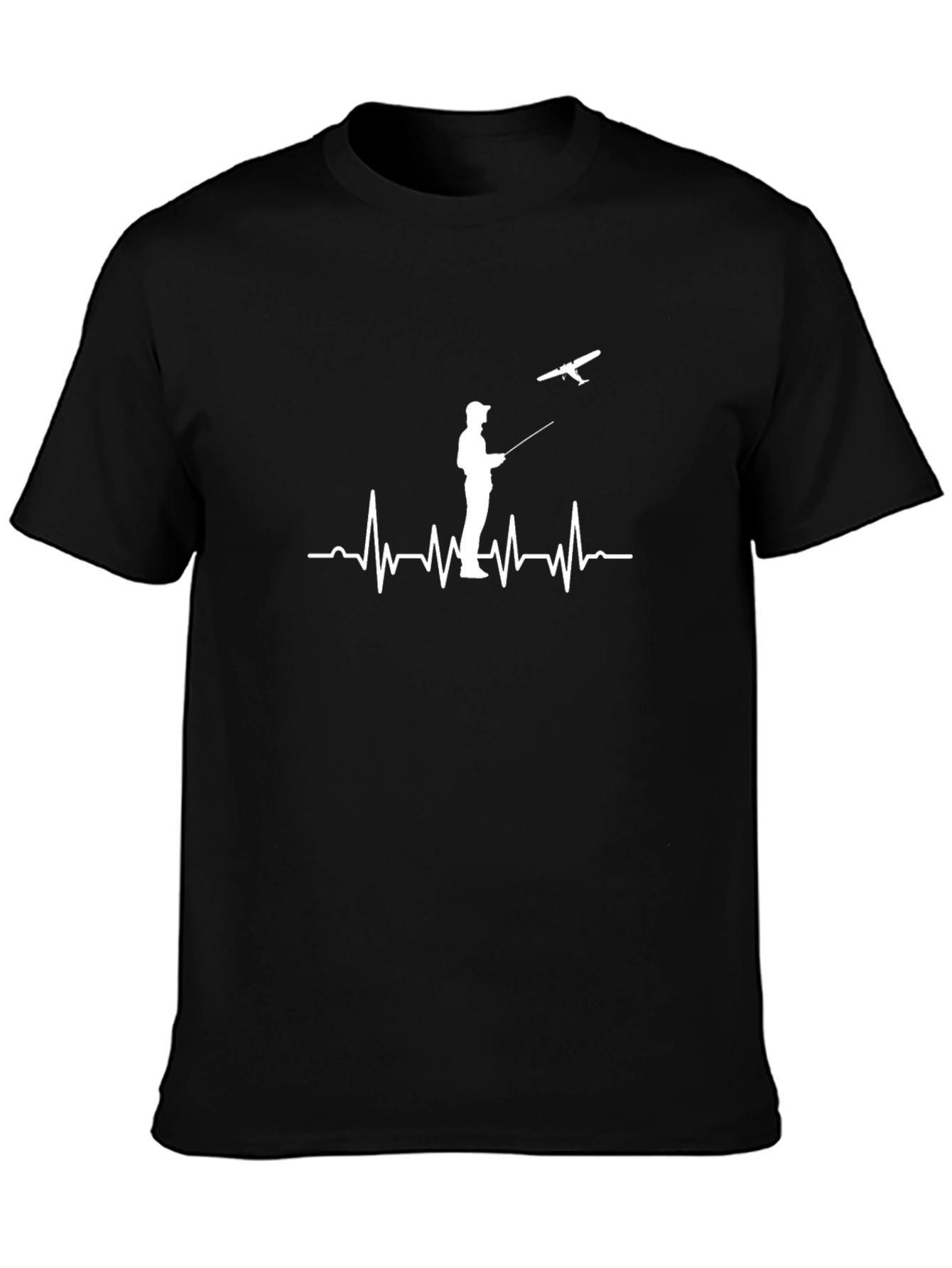 Pilot Heartbeat Black T-Shirt