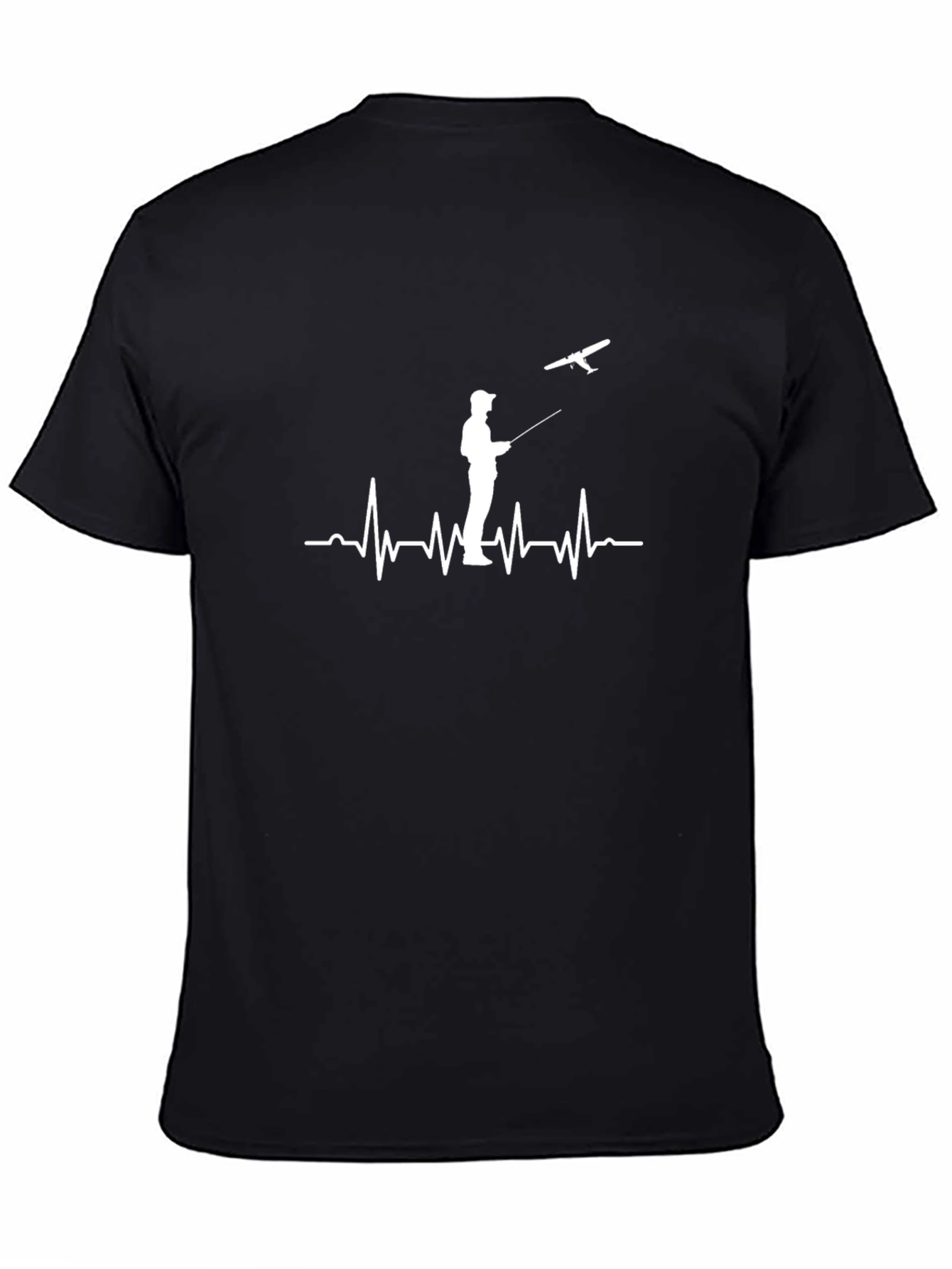 Pilot Heartbeat Black T-Shirt