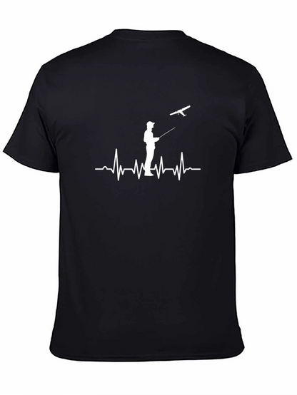 Pilot Heartbeat Black T-Shirt