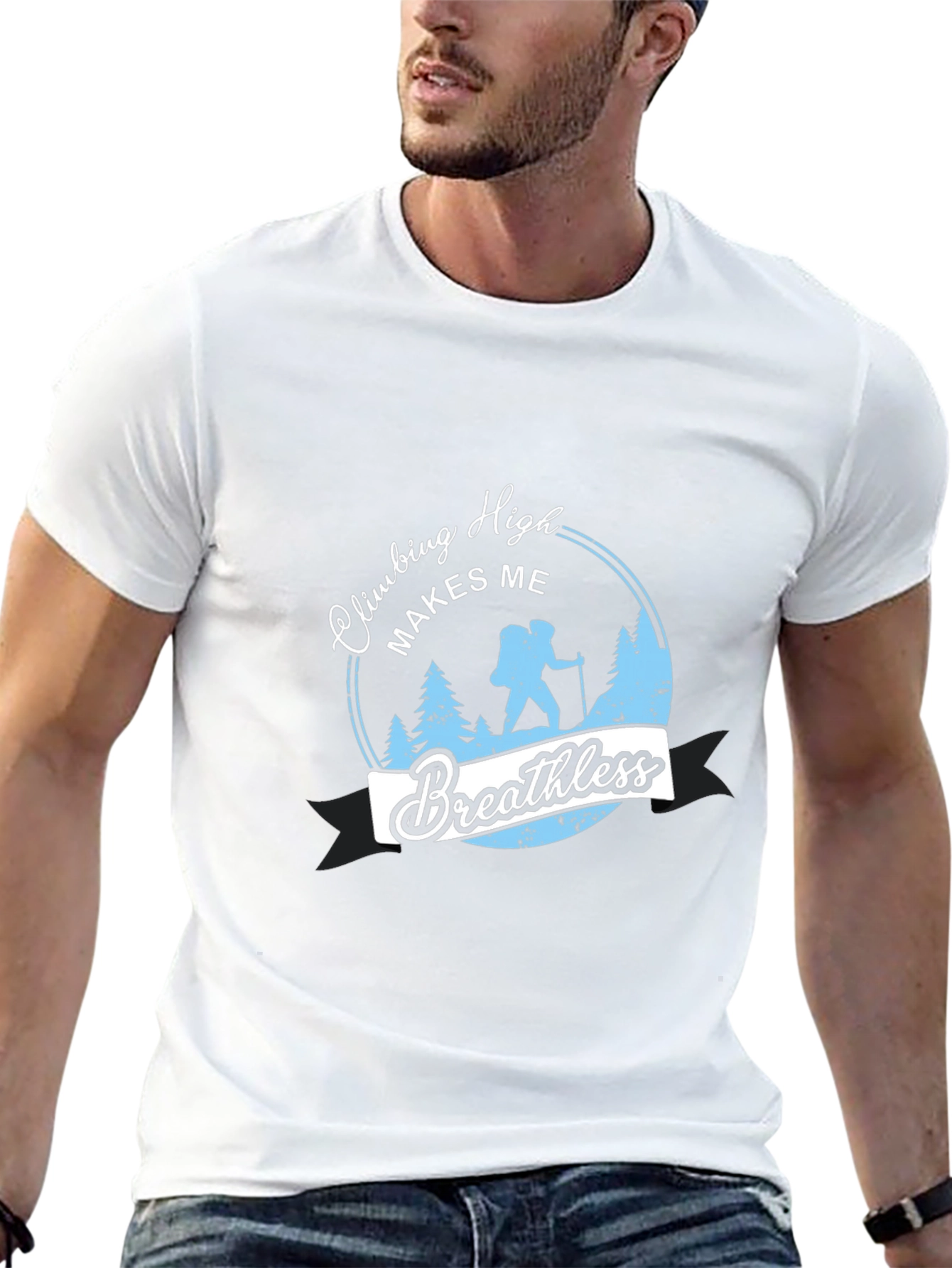 Climbing High Breathless Graphic Tee