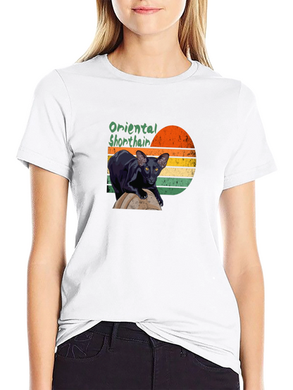 Oriental Shorthair Cat T-Shirt