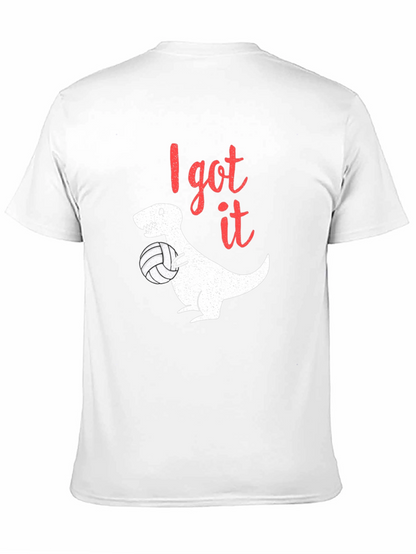 I Got It T-Rex Volleyball Black T-Shirt