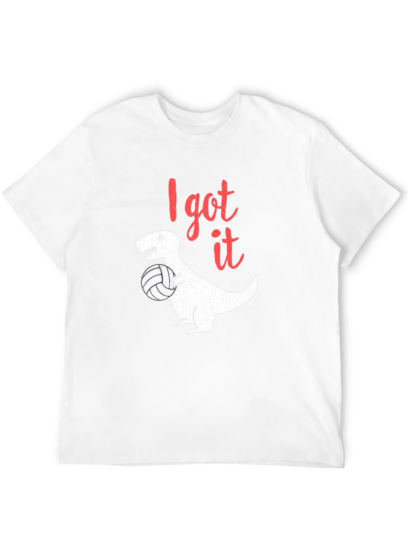 I Got It T-Rex Volleyball Black T-Shirt