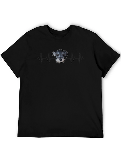 Schnauzer Heartbeat T-Shirt - Dog Lover Tee