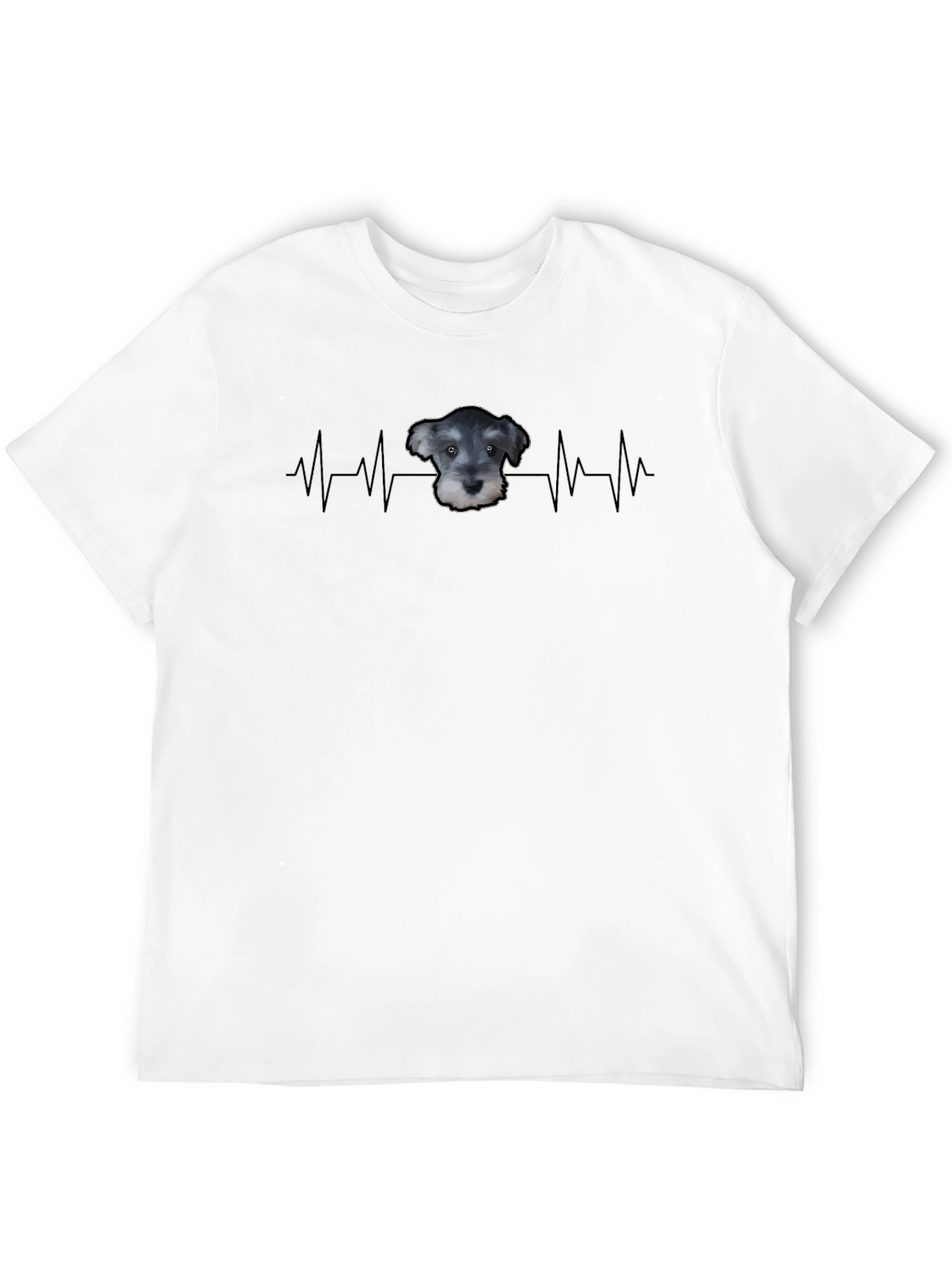 Schnauzer Heartbeat T-Shirt - Dog Lover Tee